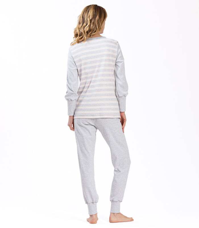 Pyjama en coton rayures HYGGE 602 image number 3