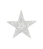 Étoile de Noël  Argent Leonie B - avec minuterie LED - Grande image number 1