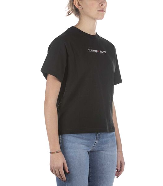 T-Shirt Tyommy Hilfiger Cls Serif Linear Noir