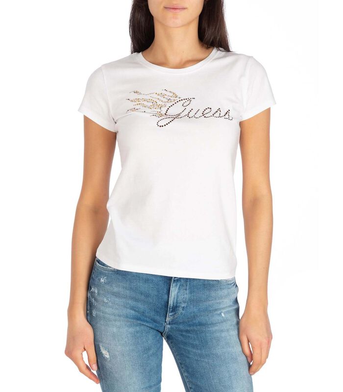 Samenhangend Pikken Chip Shop GUESS Dames-T-shirt Flame Logo R4 op inno.be voor 45.00 EUR. EAN:  7621701071699