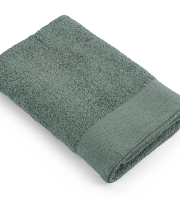 Lot de 4 Soft Cotton serviettes de bain 70x140 Verte image number 1