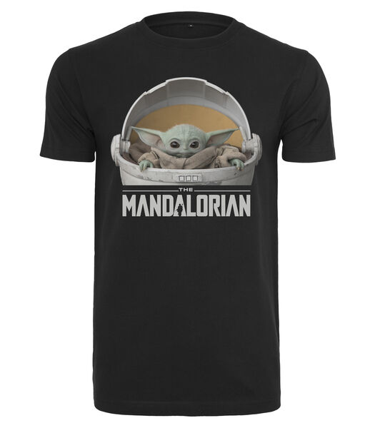 T-shirt baby yoda mandalorian logo