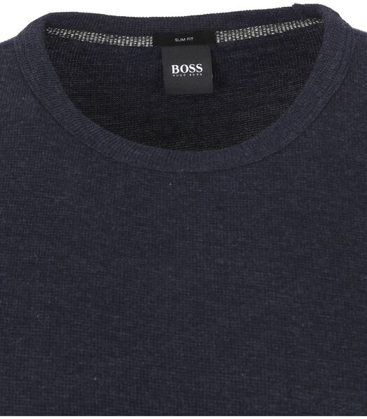 Boss Pullover Tempest Donkerblauw