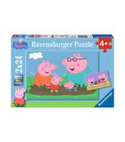 Kinderpuzzel Peppa Pig - 2 x 24 stukjes image number 0