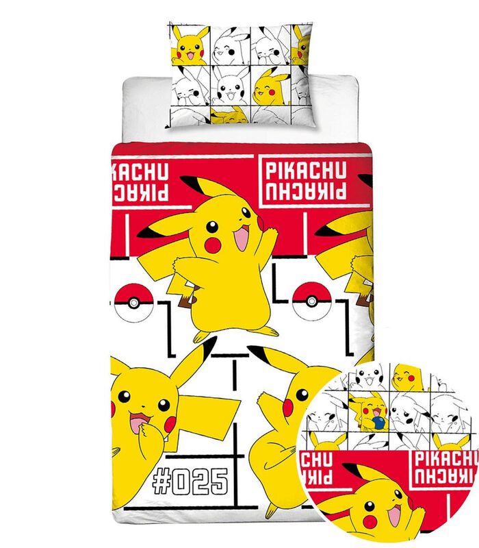 Achetez Kinderhelden Housse de couette Pokemon Icon White Coton chez   pour 34.95 EUR. EAN: 8719023509873