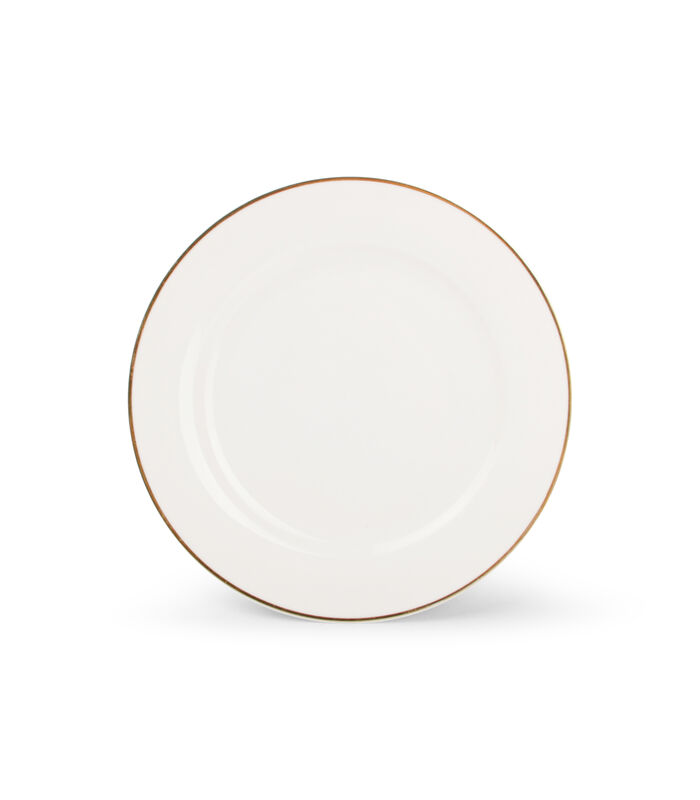 Assiette plate 19cm avec bord doré Era - (x4) image number 0