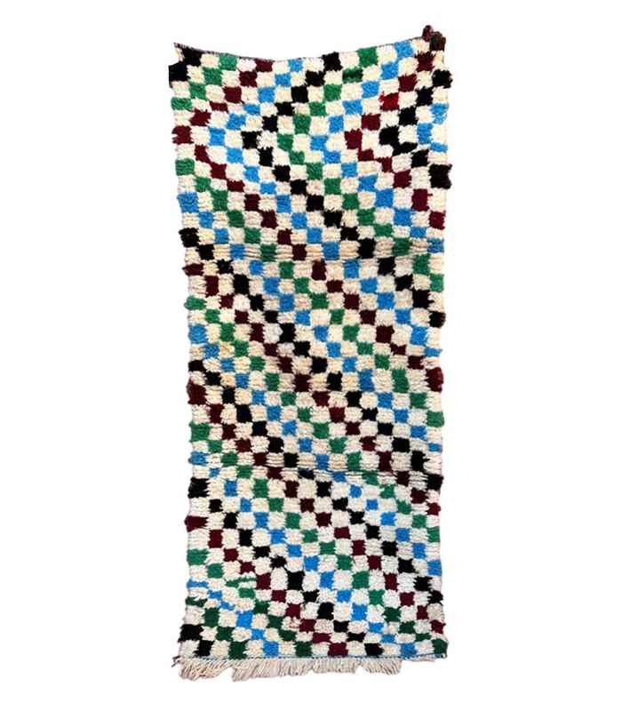 Tapis Berbere marocain pure laine 76 x 182 cm image number 1