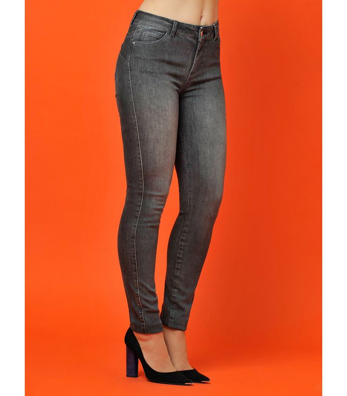 Jeans slim taille haute STREET image number 3