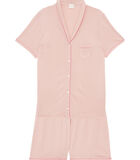 Pyjama short en coton FANCY 500 rose image number 4
