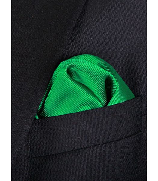Pochette de Costume Soie Vert Emeraude F68