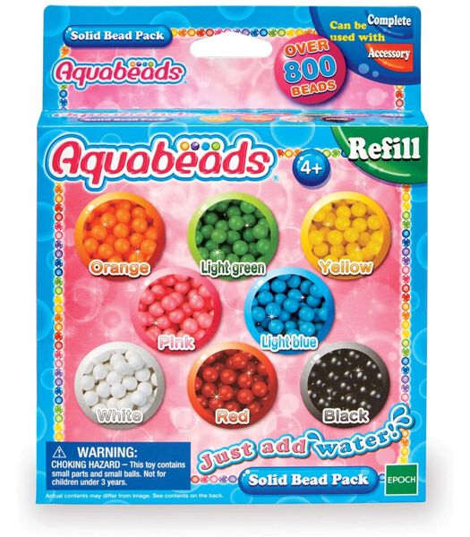 AquaBeads Solid Bead Pack - 800-delig