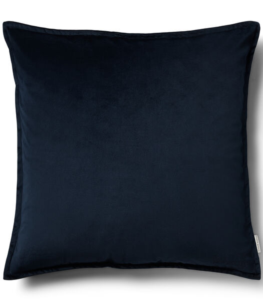 Housse de coussin en velours bleu RM 60x60 - Polyester - (LxBxH) 60.0x60.0x1.0 cm
