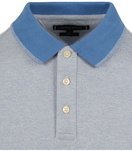 Tommy Hilfiger Polo Mouline Tipped Bleu Clair