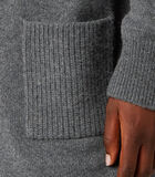 Robe capuche oversize en laine et coton image number 2