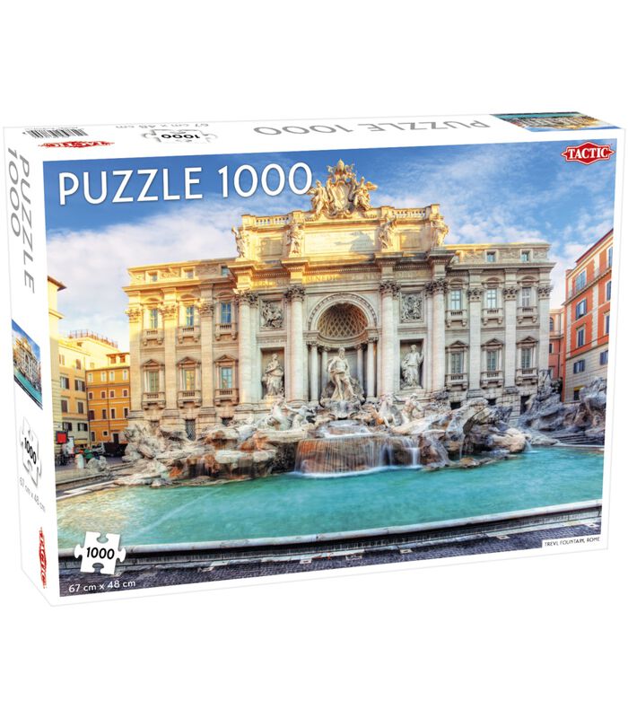 Puzzel Around the World: Trevi Fountain Rome - 1000 stukjes image number 0