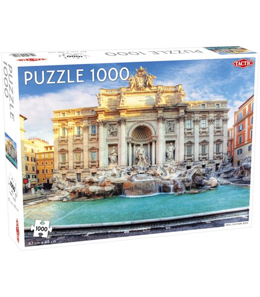 Puzzel Around the World: Trevi Fountain Rome - 1000 stukjes