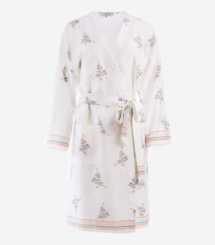 Homewear korte Kimono katoensatijn image number 3