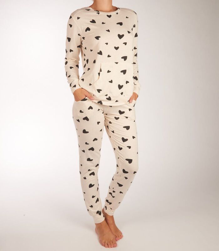 Pyjama lange broek All Over Hearts Pyjama image number 0