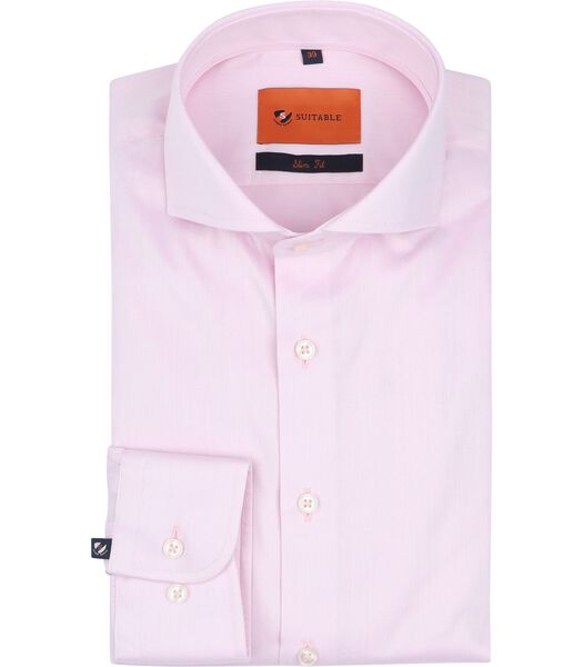 Overhemd Twill Stretch Roze
