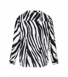 Zebra print voile blouse DARCY image number 1