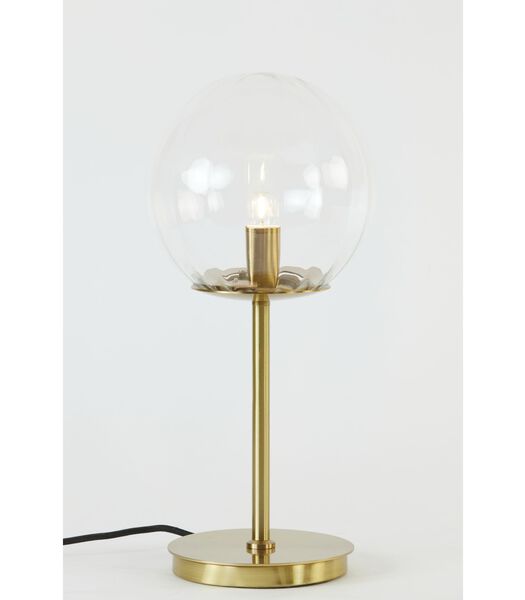 Tafellamp Magdala - Glas/Goud - Ø20cm