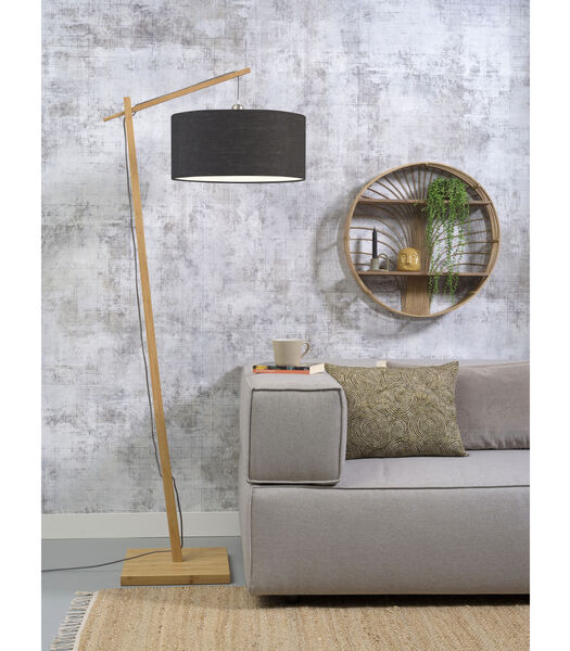 Vloerlamp Andes - Bamboe/Donkergrijs - 72x47x176cm
