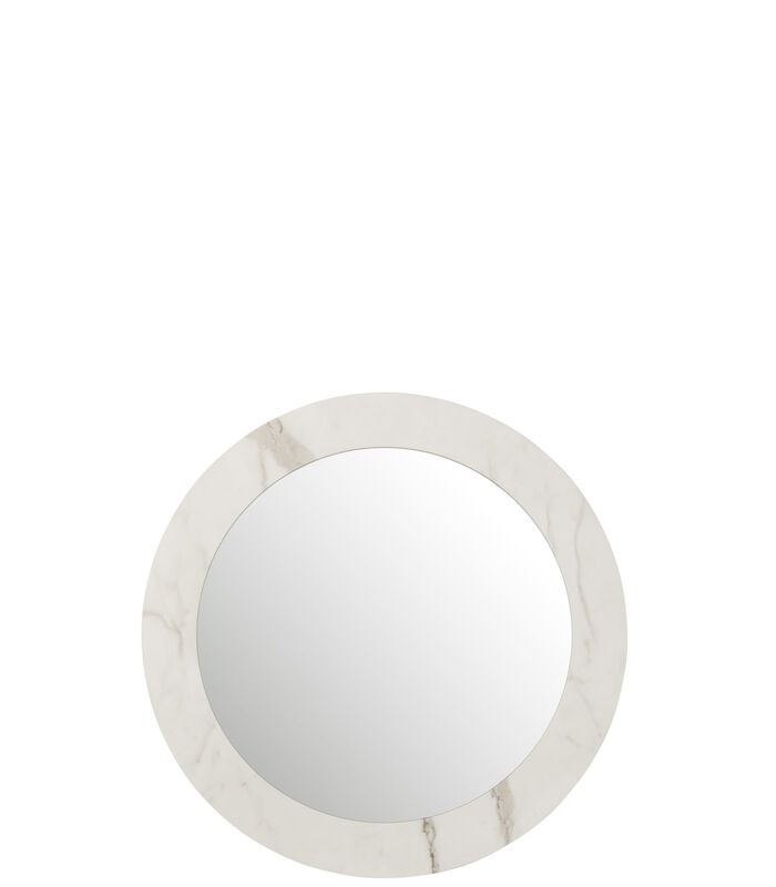 Miroir Marbre Mdf/Verre Blanc Large image number 0