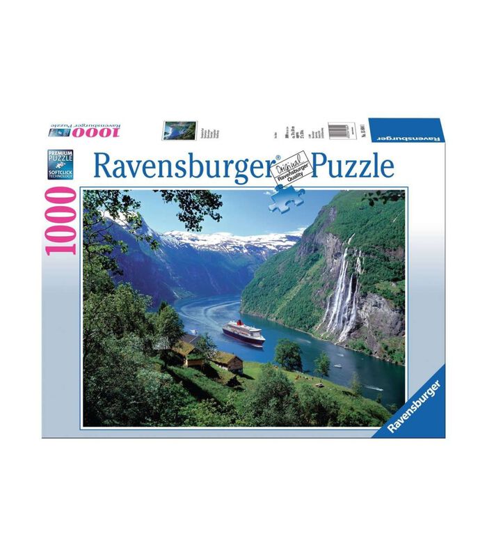 puzzel Noors fjord - 1000 stukjes image number 0