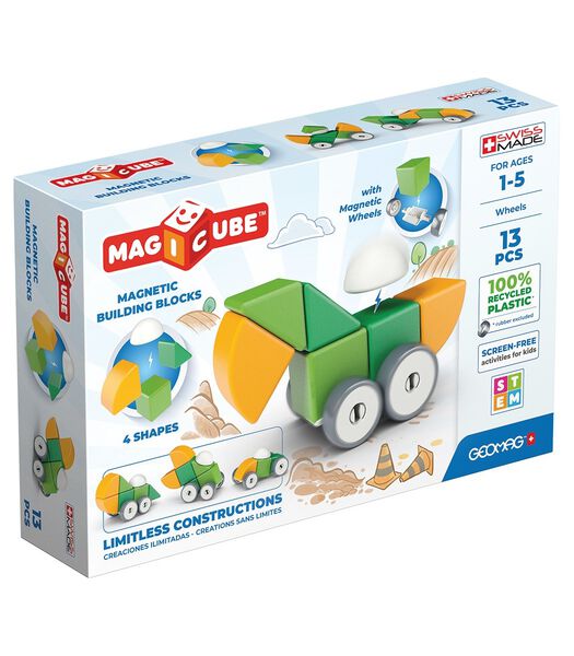 MagiCube 4 Shapes Roues recyclées 13 pcs