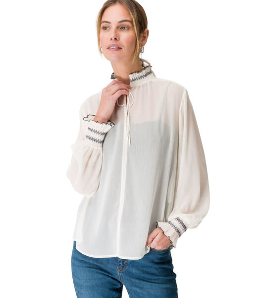 Blouse met ruches