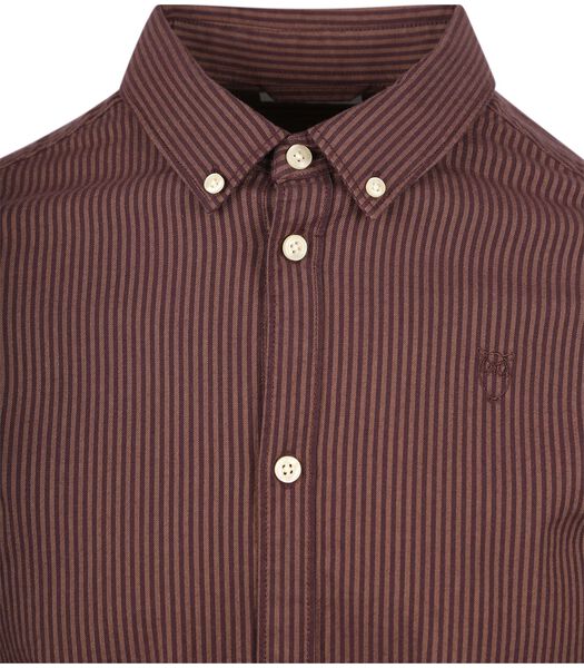 ConnaissancesCotton Apparel Shirt Stripes Brown