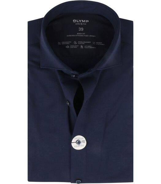 Olymp Shirt Level 5 Body Fit Extra Long Sleeve 24/Seven Dark