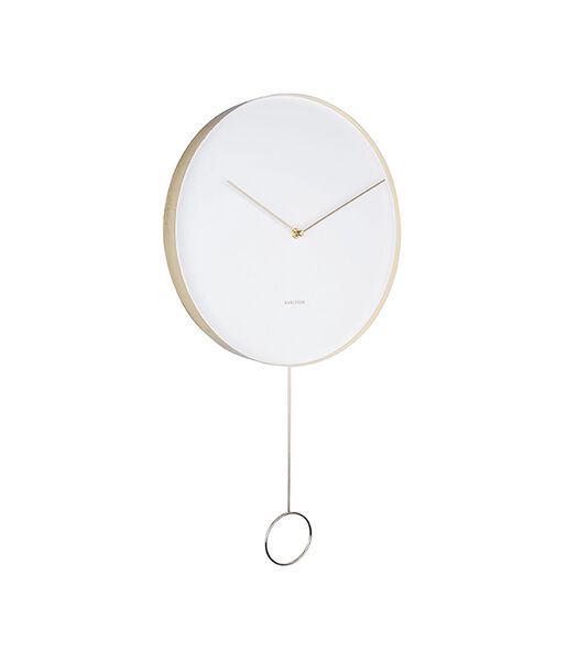 Horloge murale Pendulum - Blanc - Ø34cm