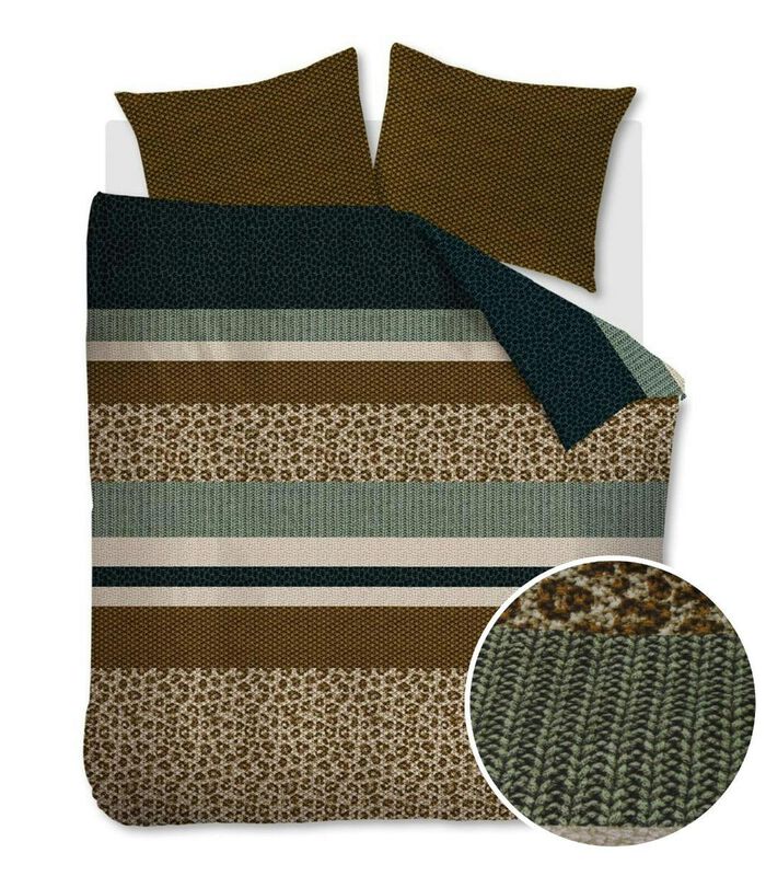 Housse de couette Gino Green Flanelle image number 0