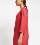 Korte rode jurk met print LANDRESS image number 1