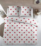 Housse de couette Evi White/Red Flanelle image number 1