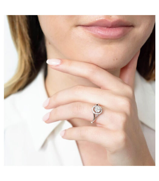 Ring 'Mon incessante admiration' witgoud en diamanten