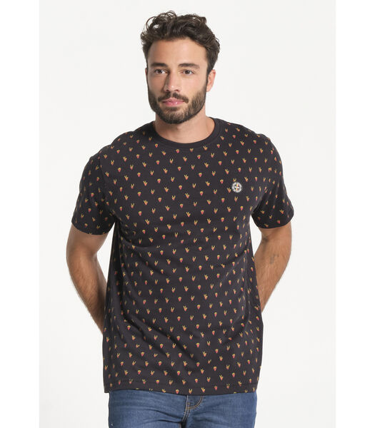 T-shirt manches courtes motifs frites