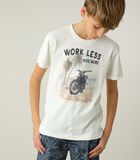 WORKLESS - Heren t-shirt met werkloos motorfietsontwerp image number 3