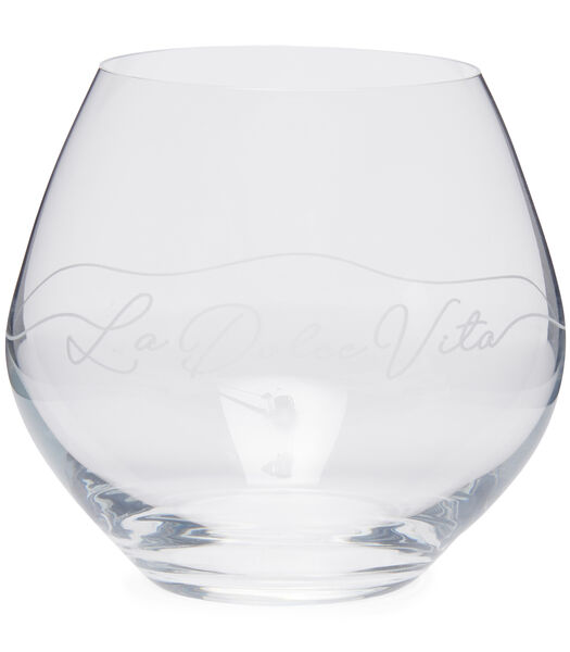 Transparant waterglas La Dolce Vita