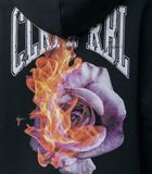 Fire Rose hoodie zwart image number 2