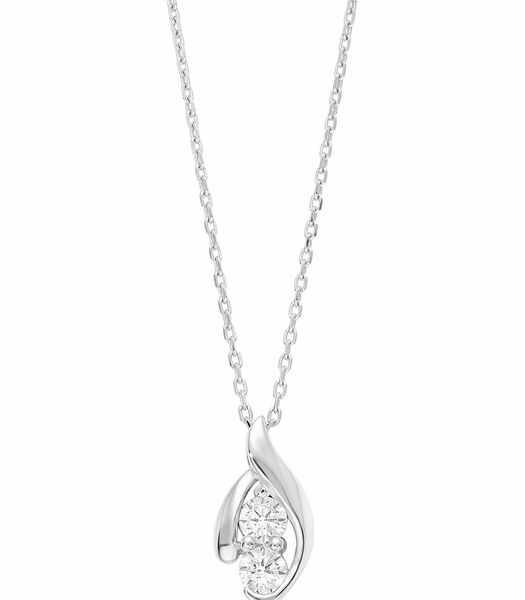 Chaîne avec pendentif pour dames, argent 925 Sterling, zirconium synth.