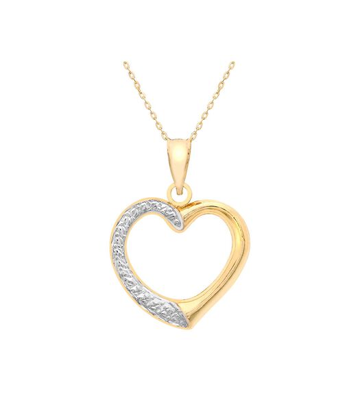 Collier de 9 carats avec pendentif en forme de cœur