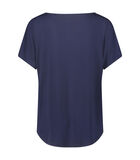T-shirt oversize à encolure en V image number 3