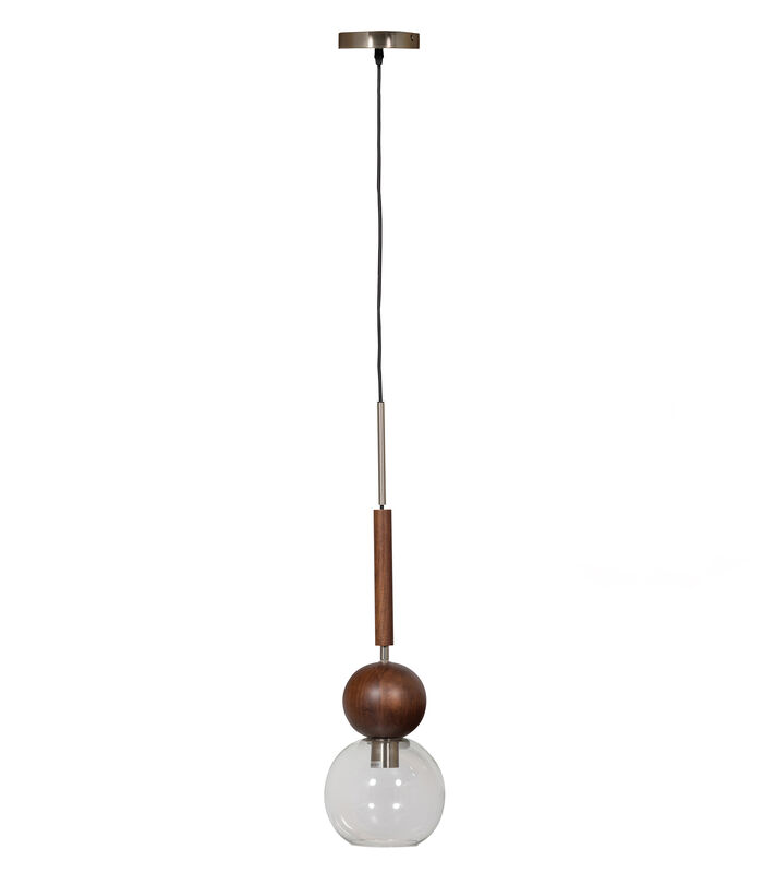 Suspension Lampe  - Verre - Noyer - 52x18x18  - Babble image number 0