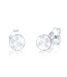 Boucles D'oreilles Femmes Clous D'oreilles Cercle Martelé Organique En Argent Sterling 925 image number 0