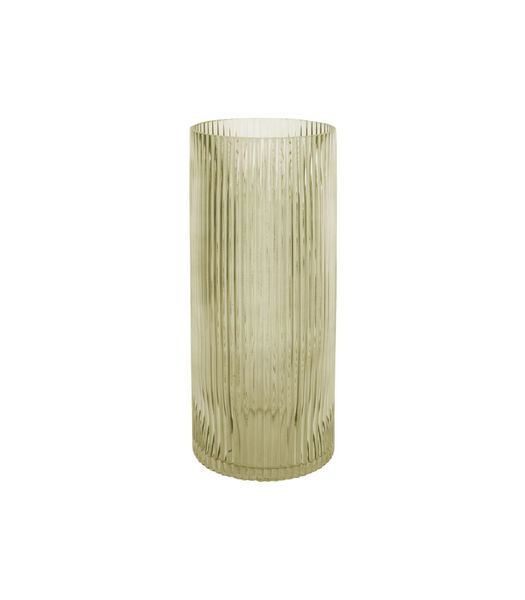 Vase Allure Straight - Vert mousse - Ø12x30cm