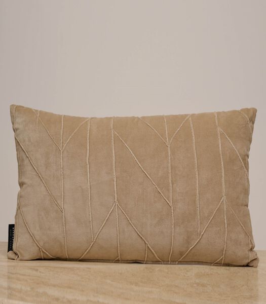 Coussin carré en velours 40x60 Beige OS