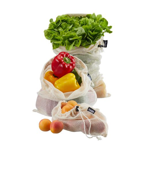 Sac réutilisable pour fruits et légumes AWARE, 3 unités