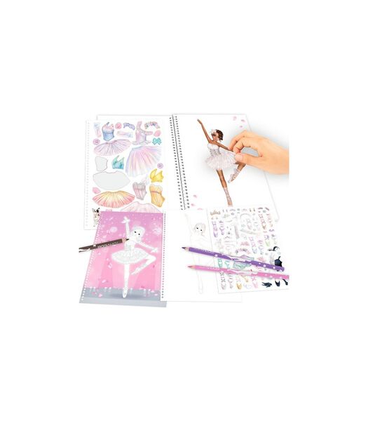 Create your TOPModel kleurboek met stickers BALLET
